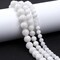 Natural Gemstone Beads for Jewelry Making,8mm White Moonstone Polished Round Smooth Stone Beads